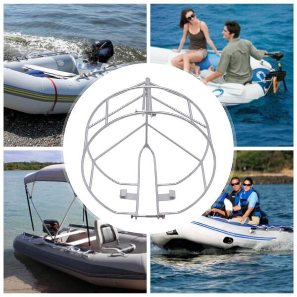 Stainless Steel Outboard Propeller Protector, No Drill Propeller Guard Fit 30HP Hidea Parsun Outboard Motors