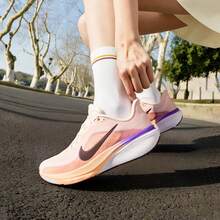 Nike Pegasus 42 Women's New Road Running Shoes - Pink White/Orange Purple - View 2