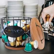 1pc Coffee Capsule Storage Box, Multi-Functional Fruit Basket, Snack & Candy Organizer, Desktop & Coffee Table Decor With Lid - Multicolor - View 2
