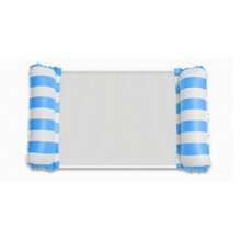 pdva 1/2pcs Pool Float Hammock Set, Striped Inflatable Pool Float Lounge Chair With Mesh Center, Portable Water Hammock Float With Headrest, Adult Summer Beach Pool Party Water Toy, Pink & Blue Striped - Multicolor - View 8