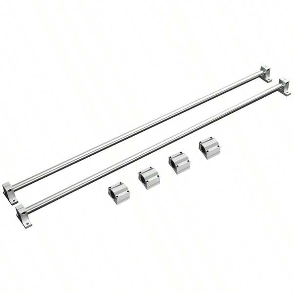 [Free Shipping] Linear Guide Rail Set, SFC16 1000mm, 2 PCS 39.4 In/1000 Mm SFC16 Guide Rails 4 PCS SC16 Slide Blocks 4 PCS Rail Supports, Linear Rails And Bearings Kit For Automated Machines CNC DIY Project-XY905111