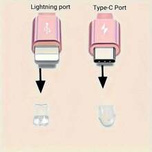 1個甜美蝴蝶結手機充電孔防塵塞，相容 Apple 手機充電孔，Type-C 手機掛飾 - 彩色 - 查看 11