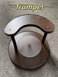 3-Tier Rotating Multifunctional Desktop Organizer Rack, Walnut Bathroom Vanity Makeup Storage Rack, Cosmetics Storage Organizer, Circular Multipurpose Organizer Rack For Cosmetics, Accessories, Decor - Space Saving Countertop Organizer - Multicolor - View 14
