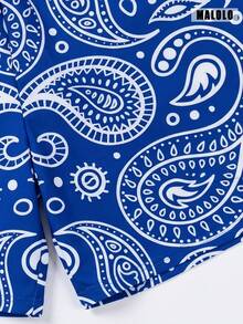 Men's Bright Color Drawstring Elastic Waist Casual Shorts, With Pockets, Lightweight And Comfortable For Summer Sports - Blue - View 9