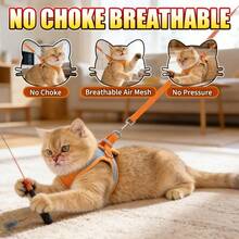 New Soft & Lightweight Step-In Dog Harness, Breathable Mesh Pet Chest Strap With Reflective Safety, Convenient For Walking Small Dogs & Cats Outdoor(Dog Harness Small Dog,Christmas, Halloween,Fall Home Decor) - Multicolor - View 5