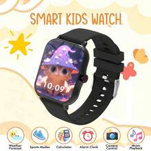 2026 New Children's Smart Watch, Fashionable Design, Supports Multiple Languages, Wireless Calling, Message Notification Function, Records Children's Exercise Process, Suitable For Birthday Gift, School Gift - 彩色 - 查看 1