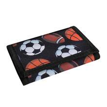 3-Fold Wallet, Cartoon Soccer Style Wallet, Short Pocket Wallet - Clip-On Design, Large Capacity Multi-Card Slots, Simple Coin Purse, Credit Card/Bank Card/ID/Photo Slots, Ideal Gift For Birthday Or Partner, Suitable For Boy, Casual Outdoor Sports, Vacation Travel, Graduation Ceremony, Birthday Outfit - Multicolor - View 6