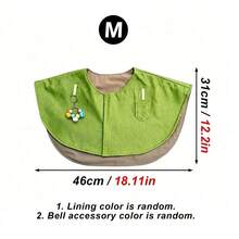 1pc Wide Coverage Parrot Interactive Training Stand With Pocket And Bell Hook, Anti-Bite Anti-Scratch Waste Guard, Suitable For Cockatiel, Lovebird And Myna Parrot Indoor Daily Interaction - View 9