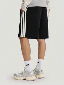 Adidas Men's Light Sports ST 3ST SHORT Classic Loose Fit Casual Shorts KR2527 - Black - View 4
