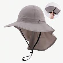 1pc Women's Summer Foldable Bucket Hat, Breathable Sun Protection Hat For Outdoor Hiking, Beach Vacation Wear - Multicolor - View 17