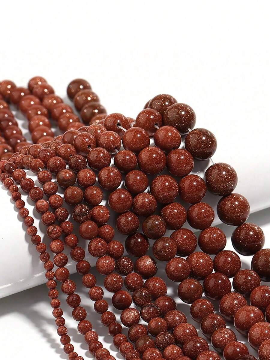 1 Strand 4/6/8/10mm Natural Loose Round Gold Sandstone Gemstone Beads ...