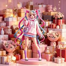 1件/Super Sauce 動漫主播女孩重度依賴系列模型裝飾品 2D 動漫人物桌面裝飾 - 彩色 - 查看 3