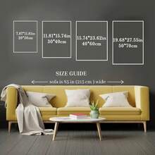 1pc Classic High-Resolution Canvas Artwork, Printed Poster For Wall Decoration - A - View 3