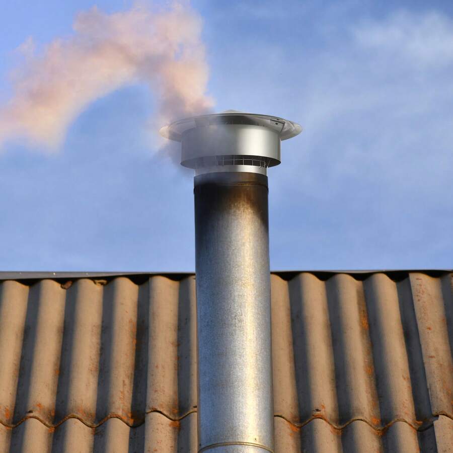 Tapa de Chimenea Φ150 mm Sombrero de Chimenea Base Redonda Tapa de Cubierta de Acero Inoxidable 304 Protector contra Pájaros Viento y Lluvia con Accesorios para Varios Tipos de Chimeneas - Φ150 mm - Ver 1