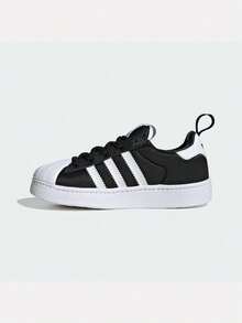 Adidas 男童 SUPERSTAR QUICKON K 休閒低筒鞋 KK2176 - 黑與白 - 查看 2