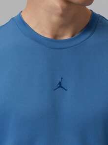 Jordan Kaos Rajut Lengan Pendek Tanpa Kerah Pria AS DF SPRT FLTWT SS THF9933-485 - Biru - View 4
