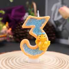 1pc Cute Little Yellow Duck Cartoon Candle Creative Handmade DIY Candle Birthday Party Cake Decoration 0-9 Candle - View 14