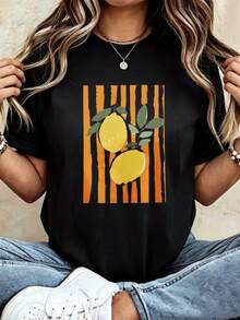 Women T-Shirts - 黑色 - 查看 2