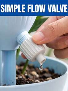 Automatic Watering Plant Spikes With Adjustable Drip Valve, Potted Plant Automatic Watering Device, Essential For Business Trips, Vacations And Travel, Gardening Flower Pot Supplies - Multicolor - View 6