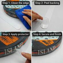 2pcs Matte Padel Racket Frame Protection Tape, Wear-Resistant Anti-Scratch Self-Adhesive Frame Guard Sticker, Invisible Design Doesn't Obscure Original Pattern, Suitable For Padel Tennis Enthusiasts - Multicolor - View 5