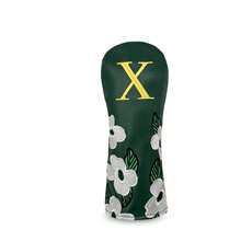 1PC Exquisite Golf Headcover With Delicate Floral Embroidery. Made Of PU Material, Fits Driver, Fairway Wood And Hybrid. It Shields Golf Club Head Against Scratches And Dust, Practical For Daily Golf Use,The Best Choice For Gifting - Dark Green - View 13