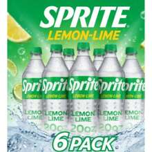 Sprite Lemon-Lime Soda, 20 Fl Oz Bottles, Pack Of 6 – Classic Refreshing Carbonated Drink - Drinks - View 1