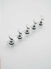 5pcs Silver Chess Piece Shaped Nail Art Practice Fake Nail Stands - Silver - View 5