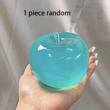Simulated Apple Squeezing Toy/Super Soft Apple Pressure Ball/Fruit Texture Toy/High Density Slow Rebound Sensory Toy/Stress Relieving Squeezing Ball/Relaxing Tool/Office Desk Stress Relieving Tool/Suitable For Classroom Rewards/Halloween/Christmas - Multicolor - View 10