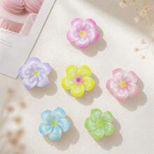 10/20/30pcs Cute Plumeria Resin Decor Accessories, Flat Bottom Without Hole, Suitable For Handmade DIY Hair Clips, Phone Cases, Flat Decoration, Jewelry Making, Earrings, Necklace Pendants, Random Colors - Plumeria - View 5