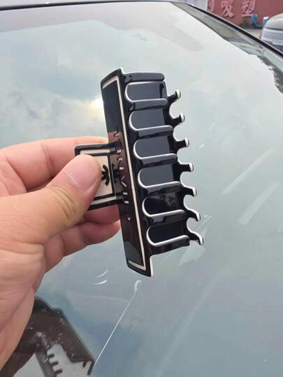 1 قطعة مشبك شعر نسائي كلاسيكي ثنائي اللون مع نقش زهور محفور، أسلوب جديد