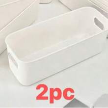 1pc Multi-Functional Plastic Storage Box, Suitable For Kitchen, Bedroom, Wardrobe, Drawer, Etc., Can Be Used As Desktop Organizer, Kitchen Storage, Office Desk Accessories, Bathroom Supplies, Room Decor, Holiday Essentials - Multicolor - View 13