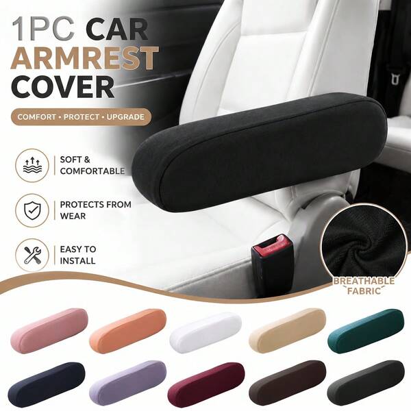 1 pezzo Copri-bracciolo universale per auto, manica elastica resistente all'usura e durevole, rimovibile e lavabile, 11 colori per tutte le stagioni, adatto per furgone aziendale, minivan, camper, SUV, accessorio per coprisedile