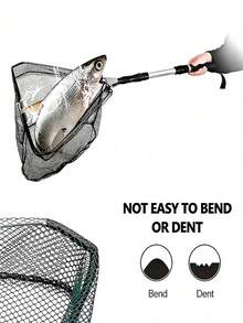1pc Integrated Fishing Net, With A Deepened And Reinforced Design, Is Very Suitable For Freshwater Fishing. It Is Easy To Grab And Release, And Neither Big Fish Nor Small Fish Can Escape. - Multiple Specifications - View 6