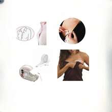1 Roll/1 Set Waterproof Double-Sided Tape, Strong Adhesion, Long-Lasting Without Peeling, Transparent Invisible Design, Suitable For Fixing Chest And Neckline Clothing, Preventing Exposure - White - View 2