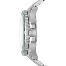Fossil FS5690 男士石英腕錶 綠色旋轉錶圈 100M防水 日期顯示 不鏽鋼運動錶 - 均碼 - 查看 4