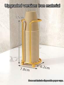1 pieza Soporte desechable de papel para tazas, estante de almacenamiento minimalista y multifuncional de escritorio para tazas de café/té (tazas no incluidas) - Multicolor - Ver 10