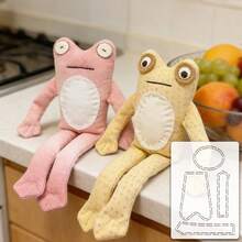 1 Piece Quirky Big-Eyed, Long-Legged Frog Patchwork Template, DIY Frog Pattern Sewing Template, Reusable PET Template, Ideal For Handmade DIY Tracing And Patchwork, Sewing Template For Positioning And Tracing, Cutting Tool For Craft Enthusiasts. - Classic - View 6