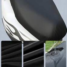 Universal Black Motorcycle Seat Cover Elastic Protective Cover, Full Coverage All-Season Artificial Leather Seat Cover, Scratch-Resistant Wear-Resistant Car Seat Sunshade - A - View 7