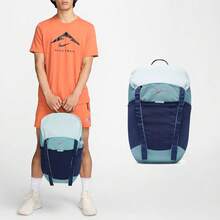 Mochila de tela versátil y casual de moda Nike, tamaño grande, estilo unisex para pareja, denim azul real & azul marino oscuro DJ9677-464 - Azul menta - Ver 2