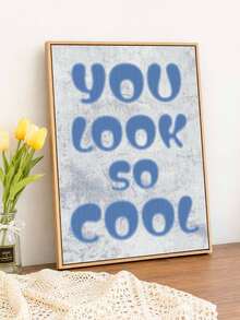 5D DIY Diamond Painting | Inspirational Text Art Rhinestone Complete Mosaic Crafts Kit. "You Look So Cool" HD Art Diamond - A - View 2