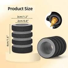 Grey Tattoo Needle Sponge Protector - Multi-Layer Protection, Suitable For 35mm/40mm Tattoo Needles, Effectively Protects Needle Tips And Keeps Them Clean. Essential Accessory For Professional Tattoo Tools - Dark Grey - View 3