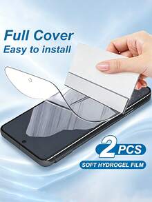 2片裝全螢幕水凝膠螢幕保護膜，適用於 Pixel 10 10a 9a 9 Pro XL 8 8 Pro 7 7a 7 Pro 6 6 Pro 6a 5 5a 5G，高清視覺，支持指紋解鎖，防刮耐磨，防指紋，超薄保護膜 | 高清視覺 | 柔性膜 - 2 PCS - 查看 21