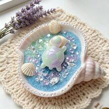 2pcs DIY Resin Liquid Mold Set, Spiral Shell Jewelry Tray & 3D Turtle Silicone Mold Set, Suitable For Resin, Gypsum, Cement, Home Decor, Handicrafts, Aromatherapy Candle Ornaments, Reusable, Easy To Demold, Holiday, Birthday Gift. Casting Silicone Mold. - Silicone Mold - View 8