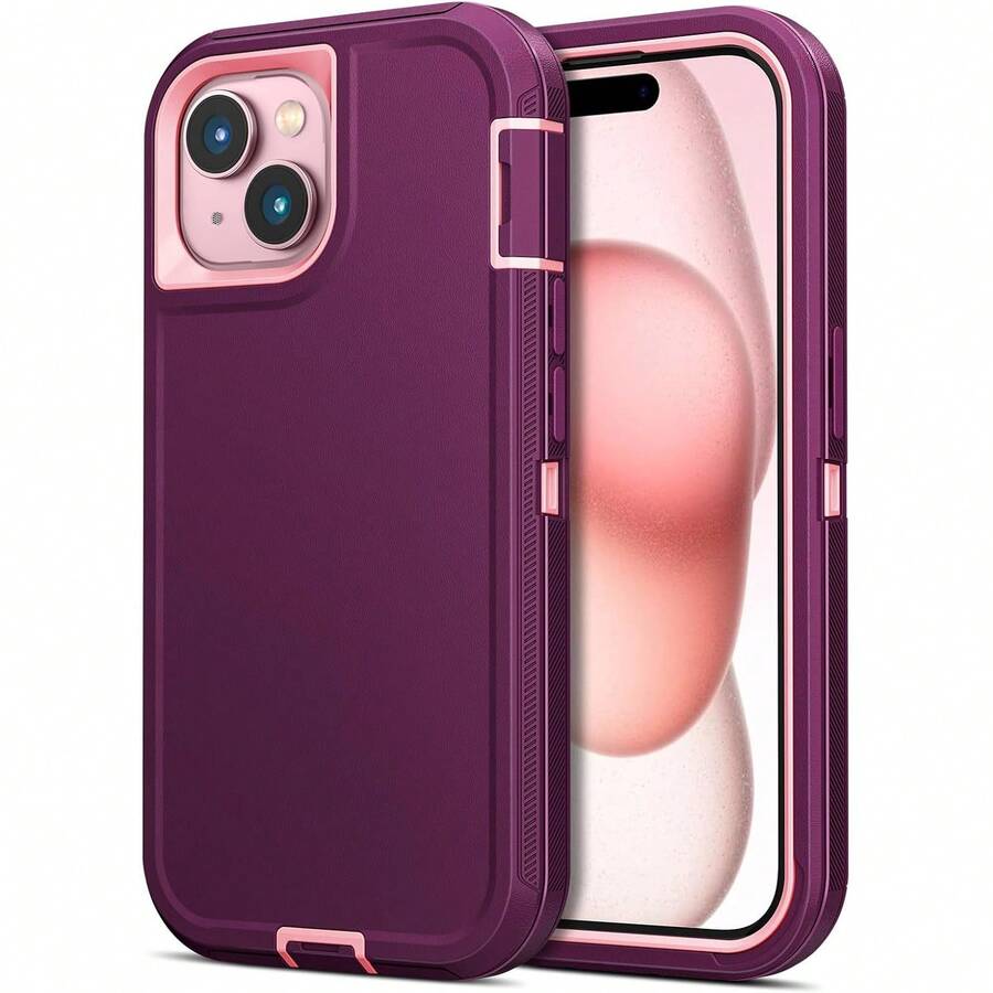 Strong & Durable 3-In-1 Protective Case Compatible With IPhone, Galaxy, HONOR And Other Phones