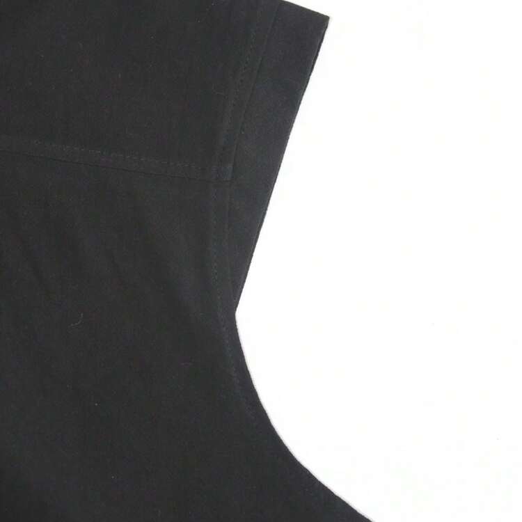男士中世紀復古短背心萬聖節服裝 - 黑色 - 查看 5