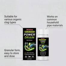 JAYSUING Removedor de Entupimento de Dreno, Adequado para Cozinha, Banheiro, Vaso Sanitário e Outros Tubos, Dissolve Efetivamente Entupimentos Orgânicos, Restaura o Fluxo de Água Suave, Melhora o Odor do Tubo, Reduz Entupimentos, Ajudante de Limpeza Doméstica - Em pó - Visão 4