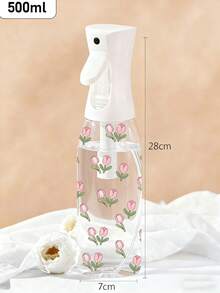 Transparente PET-Reisesprühflasche mit Blumenmuster - Multifunktionale Sprühflasche mit feinem Sprühnebel, geeignet für den Reisegebrauch; anwendbar zum Umfüllen von Make-up-Entferner, Haargel oder Wasser (für Haarstyling, Reinigung und Pflanzensprühen). - Verschiedenfarbig - Übersicht 11