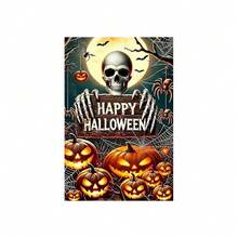 12-Inch Double-Sided Pumpkin Garden Flag, Perfect For Halloween Decoration, Ideal For Outdoor Use In Your Yard, Patio Or Porch, Flag Only No Pole - Garden Flag - View 10