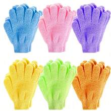 1pc Double-Sided Exfoliating Bath Glove, Suitable For SPA, Massage And Body Scrub, Body Scrub Bath Accessory, Daily Cleaning And Hygiene Care - Multicolor - View 3