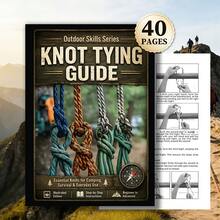 40-Page Comprehensive Outdoor Knot Tying Guide From Beginner To Advanced! Step-By-Step Illustrated, Covering Camping, Survival, And Daily Life Practical Knots, Solving Pain Points Of Beginners Not Knowing How To Tie Knots, Unstable Knots, And Helplessness In Outdoor Emergencies, Portable And Easy To Carry, Suitable For Outdoor Travel And Home Life. - A - View 7